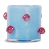 Byon Arlo kaarsenhouder XS Ø10 cm, Lichtblauw-bordeauxrood< Kaarsenhouders & Kaarsenborden