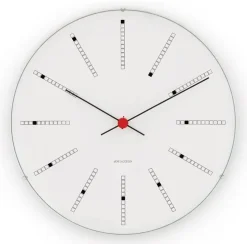 Arne Jacobsen Clocks Arne Jacobsen Bankers klok, Ø 29 cm.< Wandklokken