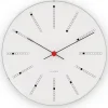 Arne Jacobsen Clocks Arne Jacobsen Bankers klok, Ø 21 cm.< Wandklokken