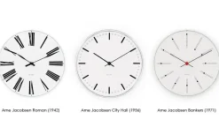 Arne Jacobsen Clocks Arne Jacobsen City Hall klok, Wit, Ø21 cm< Wandklokken