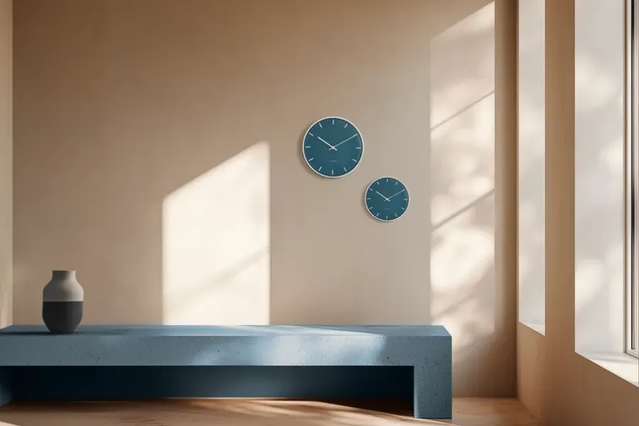 Arne Jacobsen Clocks Arne Jacobsen City Hall klok, Blauw, Ø29 cm< Wandklokken