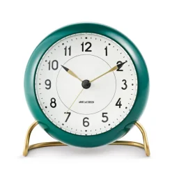 Arne Jacobsen Clocks Arne Jacobsen tafelklok groen, groen< Tafelklokken