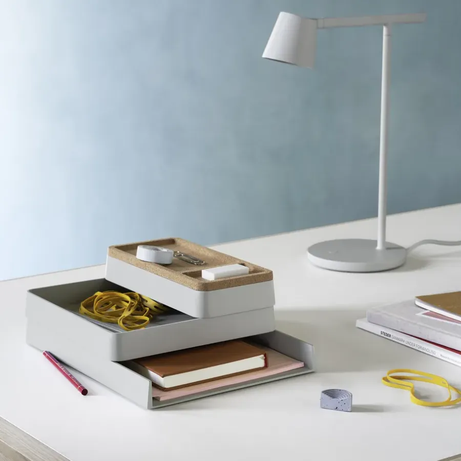 Muuto Arrange Desktop deksel 12x24 cm, Cork< Opbergmanden