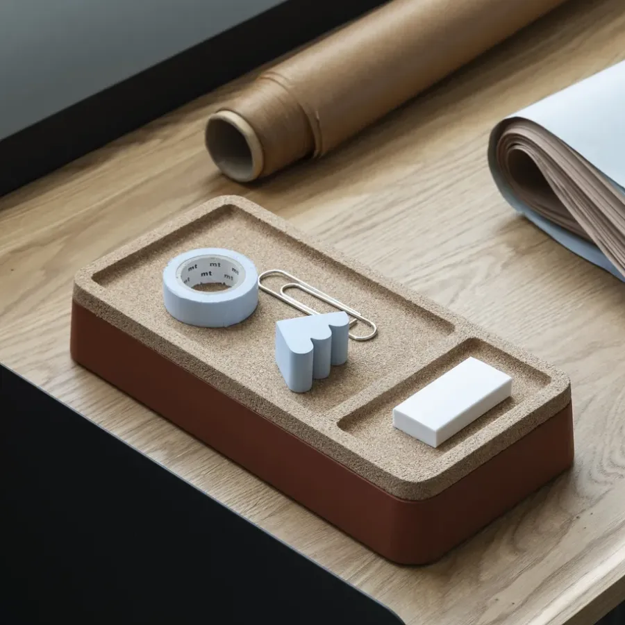 Muuto Arrange Desktop deksel 12x24 cm, Cork< Opbergmanden