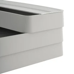 Muuto Arrange Desktop deksel 8x24 cm, Aluminium< Opbergmanden