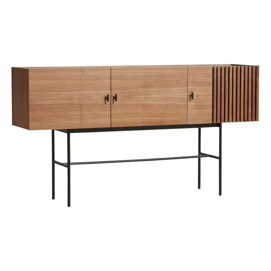 Woud Array bijzettafel, 180 cm, Walnoot< Ladekasten & Dressoirs
