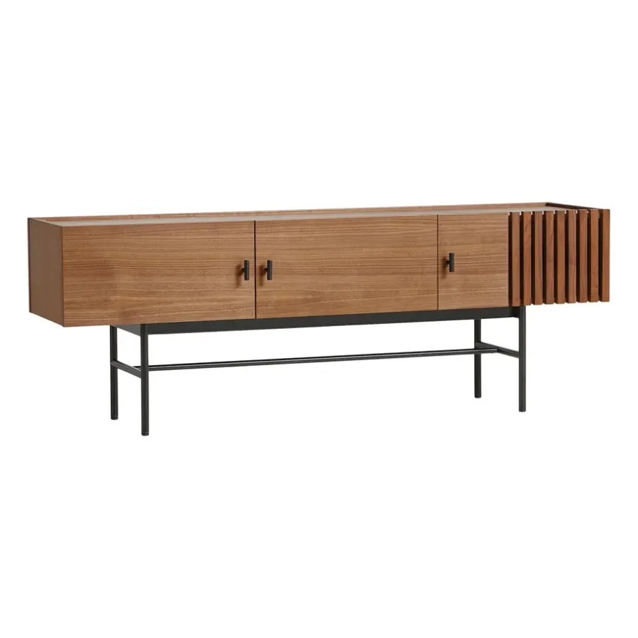 Woud Array bijzettafel laag, 150 cm, Walnoot< Tv- & Mediameubels|Ladekasten & Dressoirs