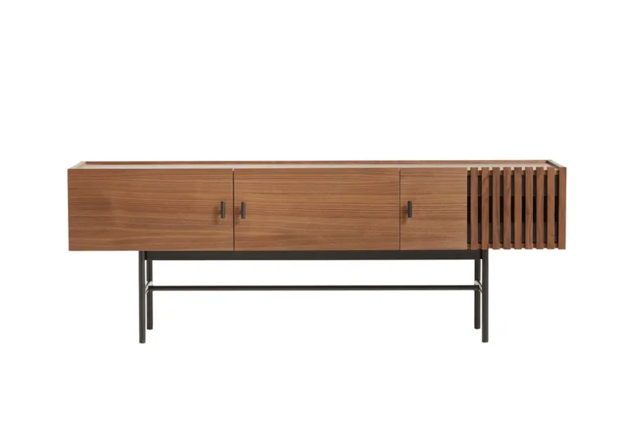 Woud Array bijzettafel laag, 150 cm, Walnoot< Tv- & Mediameubels|Ladekasten & Dressoirs