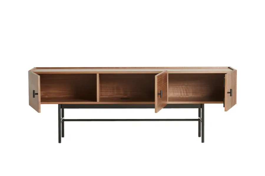 Woud Array bijzettafel laag, 150 cm, Walnoot< Tv- & Mediameubels|Ladekasten & Dressoirs