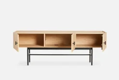 Woud Array bijzettafel laag, 150 cm, Witgepigmenteerd eikenhout< Tv- & Mediameubels|Ladekasten & Dressoirs