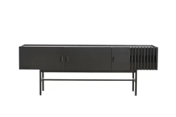 Woud Array bijzettafel laag, 150 cm, Zwartgeschilderd eikenhout< Tv- & Mediameubels|Ladekasten & Dressoirs