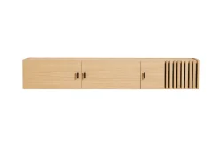 Woud Array sideboard wandmontage, 150 cm, Witgepigmenteerd eikenhout< Tv- & Mediameubels|Ladekasten & Dressoirs
