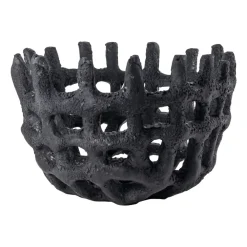 Mette Ditmer Art Piece gevlochten mand, Black< Decoratieve Schalen
