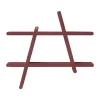Andersen Furniture A-Shelf wandplank Special Edition, Wine red M 52x9x46 cm< Planken & Planksystemen