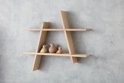 Andersen Furniture A-Shelf wandrek Large 78x12x67 cm, Oak< Planken & Planksystemen