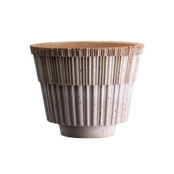 Bergs Potter Atlas raw bloempot met schotel, Rosa, Ø18 cm< Bloempotten