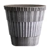 Bergs Potter Atlas raw bloempot met schotel, Grey, Ø14 cm< Bloempotten