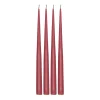 Scandi Essentials Atmosphere dinerkaarsen 4-pack 32 cm, Dark red< Kaarsen
