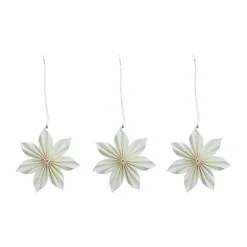 Watt & Veke Aurora kerstdecoratie 3-pack, White-brown< Kerstdecoraties