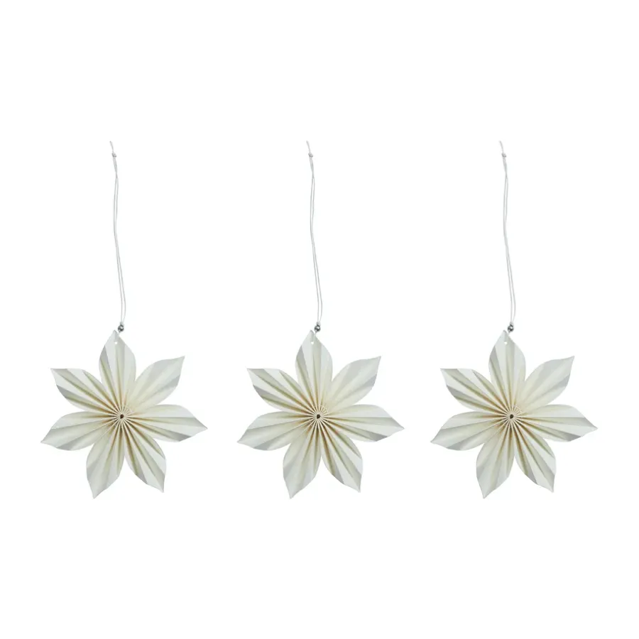 Watt & Veke Aurora kerstdecoratie 3-pack, White-brown< Kerstdecoraties