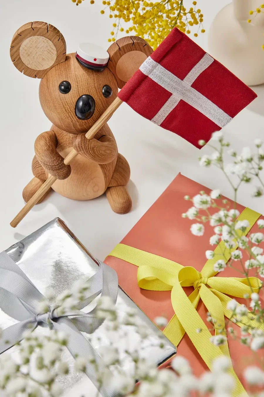 Spring Copenhagen Aussie koala decoratie 17,5 cm, Eik< Houten Beelden