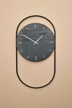Andersen Furniture A-Wall wandklok 41x76 cm, Black-brass< Wandklokken