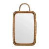 Meraki Baki spiegel met lijst 24x36 cm, Natur< Wandspiegels