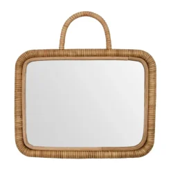 Meraki Baki spiegel met lijst 24x32 cm, Natur< Wandspiegels