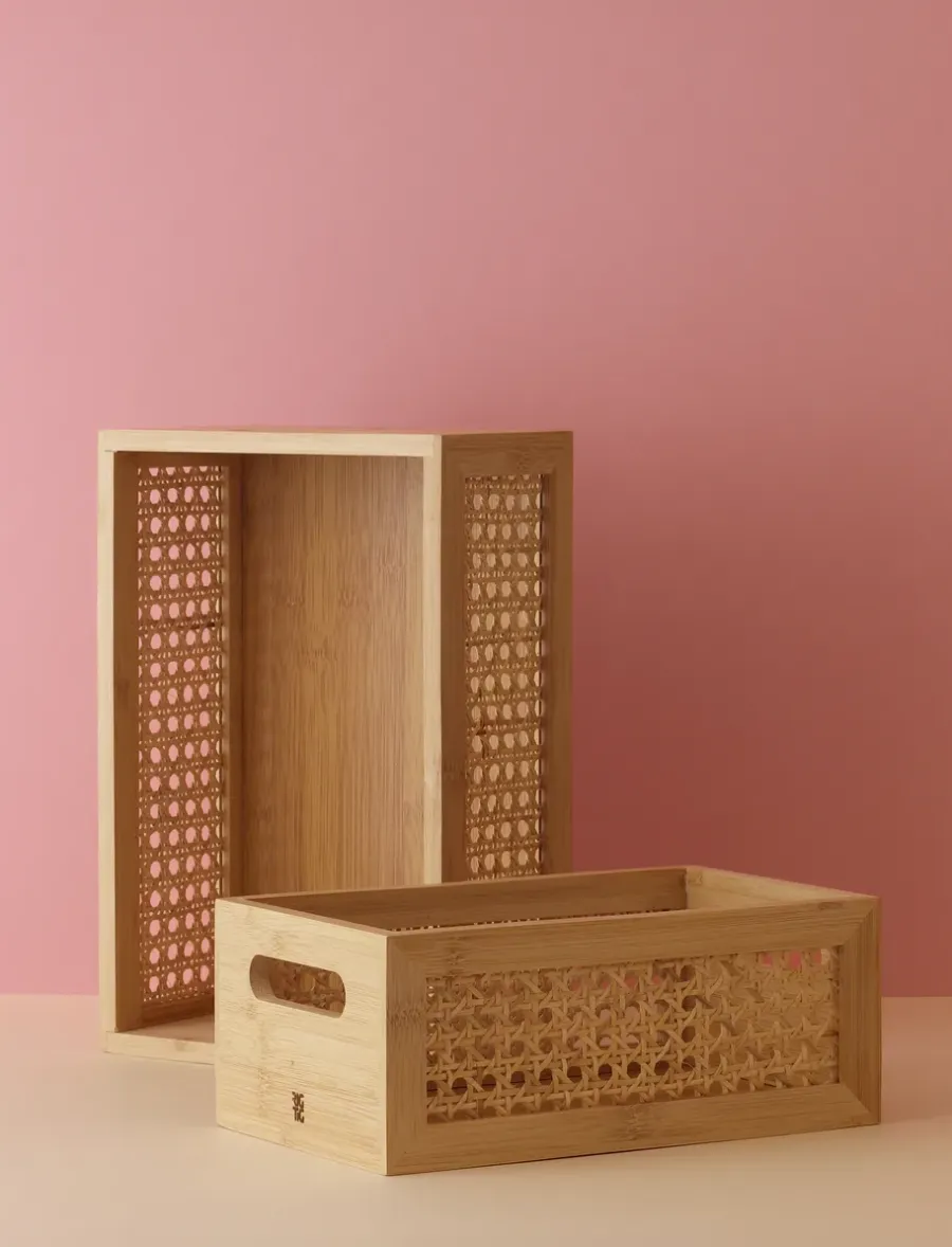 RIG-TIG Bamboe box opbergdoos 15x25 cm, Bamboe< Dozen & Boxen