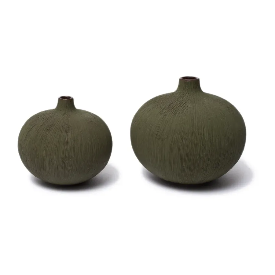 Lindform Bari vaas, Forest green, M< Vazen