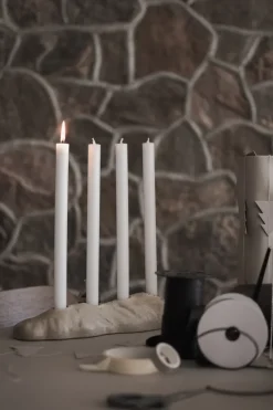 DBKD Base adventskandelaar, Beige< Adventskandelaars & -Kaarsen