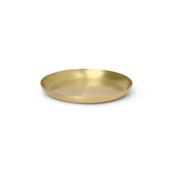 Ferm Living Basho dienblad Ø9,5 cm, Messing< Decoratieve Accessoires|Decoratieve Dienbladen