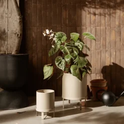 Ferm Living Bau bloempot klein Ø18 cm, Cashmere< Bloempotten