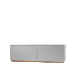 A2 Beam sideboard, lichtgrijs, lichtgrijze sokkel< Tv- & Mediameubels|Ladekasten & Dressoirs