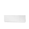A2 Beam sideboard, witte lak, witte sokkel, blad van carrara marmer< Tv- & Mediameubels|Ladekasten & Dressoirs