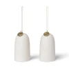 Ferm Living Bell kersthanger bel Ø4 cm 2-pack , Off-white< Kerstdecoraties