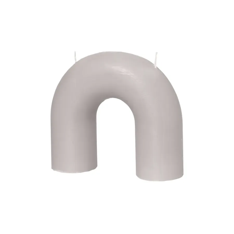 Broste Copenhagen Bend kaars 14,5x16,5 cm, Rainy day< Kaarsen