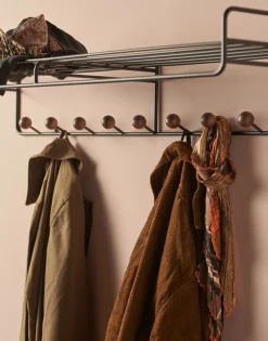 Maze Bill Hat rack L hoedenplank, Zwart-donkerbruin< Garderobehaken & Hoedenplanken