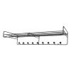 Maze Bill Hat rack L hoedenplank, Zwart< Garderobehaken & Hoedenplanken