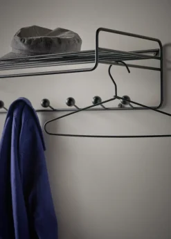 Maze Bill Hat rack L hoedenplank, Zwart< Garderobehaken & Hoedenplanken