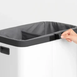 Brabantia Binnenzak voor Bo wasmand high 2x45 L, Grijs< Wasmanden