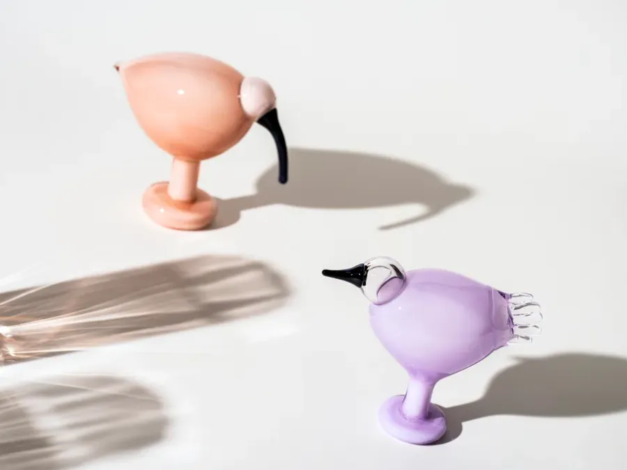 Iittala Birds by Toikka leppäinen, Lichtlila< Glaskunst|Paasdecoratie