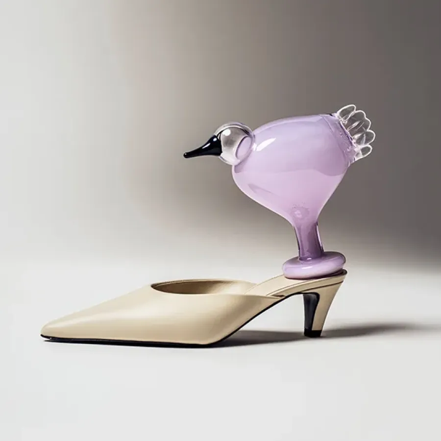 Iittala Birds by Toikka leppäinen, Lichtlila< Glaskunst|Paasdecoratie