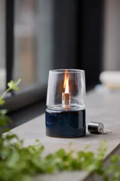 Bitz Gastro olielamp Ø8,5x14 cm, Blauw< Olie- & Petroleumlampen