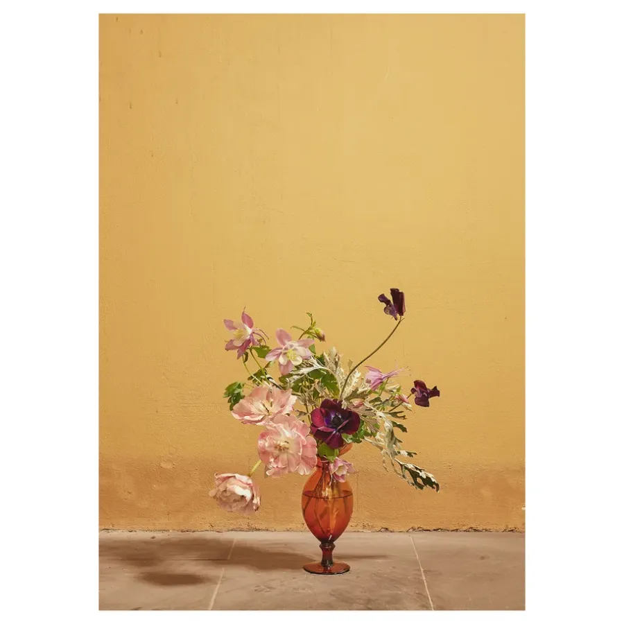 Paper Collective Blomst 02 Ochra poster, 50x70 cm< Posters