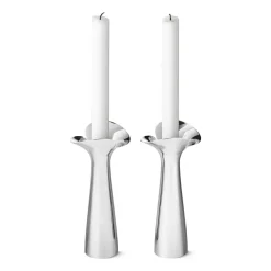 Georg Jensen Bloom Botanica kandelaars 2-pack, Roestvrij staal< Kandelaars