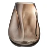 Bloomingville glazen vaas 26 cm, Bruin< Vazen