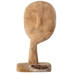 Bloomingville houten sculptuur 35 cm, Natuur< Sculpturen & Porseleinen Beelden