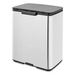 Brabantia Bo afvalemmer 12 l, Glanzend geborsteld staal< Pedaalemmers