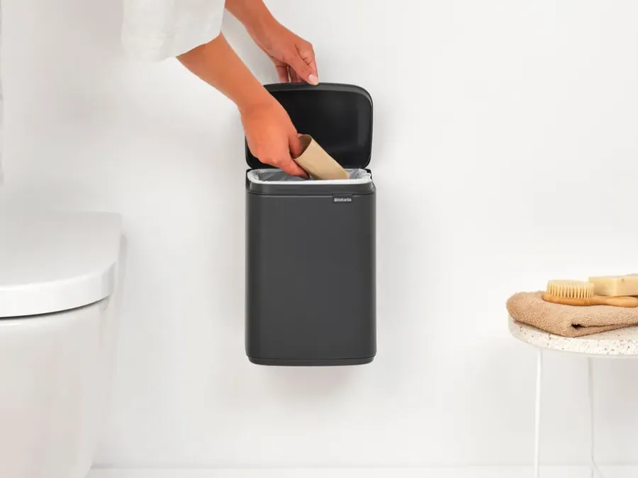 Brabantia Bo afvalemmer 4 l, Mineral Infinite Grey< Pedaalemmers